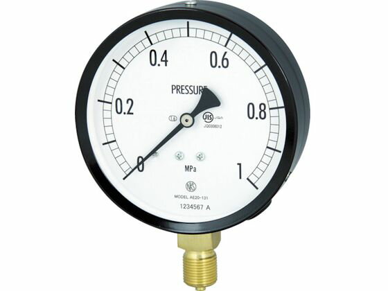 【レビュー投稿で100円OFFクーポン】【お取り寄せ】長野 普通形圧力計(A枠立形・φ100・G3／8B・0.0~0.40Mpa) AE20-131-0.4MP 圧力計 差圧計 物性 物理 計測器 計量器