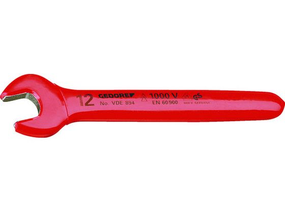 【レビュー投稿で100円OFFクーポン】【お取り寄せ】GEDORE 絶縁片口スパナ 10mm 6572120 レンチ スパナ..