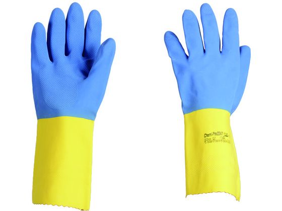 【マラソン限定★ポイント2倍】【お取り寄せ】アンセル 耐薬品手袋 アルファテック 87‐224 XLサイズ 87-224-10 溶剤 酸 アルカリ用手袋 作業用手袋