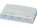 【マラソン限定クーポン★11日9:59迄ポイント2倍】【お取り寄せ】ぐっとすシリーズ情報モジュラジャック CAT6 露出4コ口 NR3174 モジュラーケーブル PC用ケーブル ケーブル 電源タップ 配線パーツ 家電