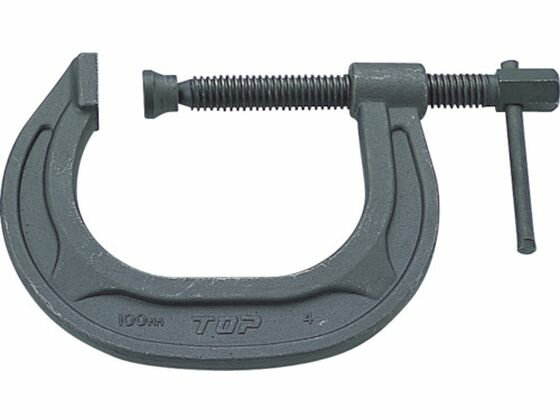 【レビュー投稿で100円OFFクーポン】【お取り寄せ】TOP C型シャコ万力 75mm CC-75 シャコ万力 クランプ バイス ハンドプレス 作業用品 工具