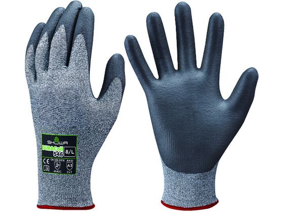 【レビュー投稿で100円OFFクーポン】【お取り寄せ】耐切創手袋 NO546 デュラコイル546 灰 M 超高強度ポリエチレン 耐切創手袋 作業用手袋