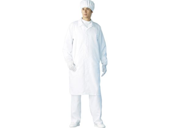 【レビュー投稿で100円OFFクーポン】【お取り寄せ】TriApex クリーンコート L ホワイト FH206C-01-L クリーンウェア クリーン対策 静電気...