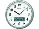 【お取り寄せ】SEIKO 電波掛時計 KX244S (温度湿度表示付き) 掛け時計 時計