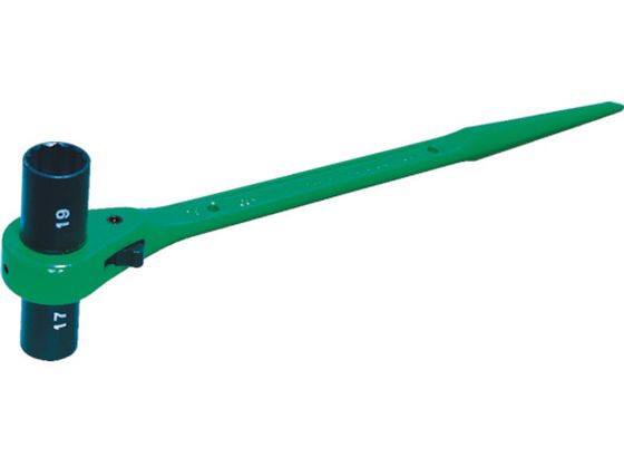 【レビュー投稿で100円OFFクーポン】【お取り寄せ】スーパー 両ロングソケット・両口ラチェットレンチ(爪式)六角対辺:17×21 全長:310mm RN-1721WL ラチェットレンチ レンチ スパナ プーラー 作業用品 工具