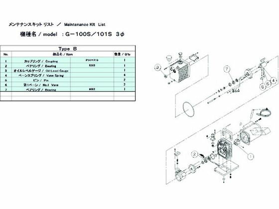 【お取り寄せ】ULVAC G-100S 3Φ/101S用メンテナンスキットB G-101S MAINTENAULVAC G-100S 3Φ/101S用メンテナンスキットB G-101S MAINTENANCEKIT B 真空ポンプ商品 吸気管 排気管 加圧 減圧装置類 実験室 研究用