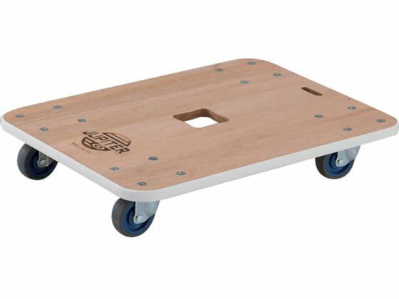 【レビュー投稿で100円OFFクーポン】送料無料【お取り寄せ】TRUSCO 木製平台車 ジュピター 450×450 75 200kg 平台車 台車 カートラック 作業