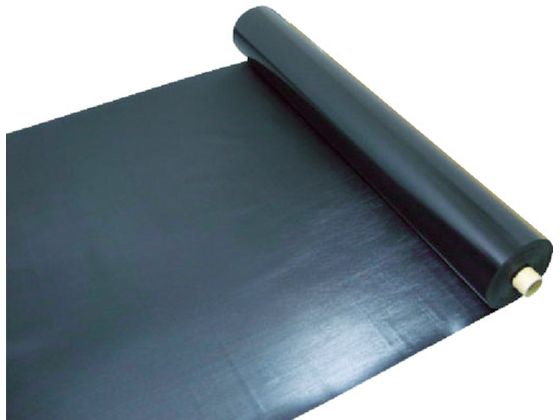 送料無料 【お取り寄せ】ワニ印 塩ビ養生シート 黒 厚み0.3MM 1M×30M 003081 養生