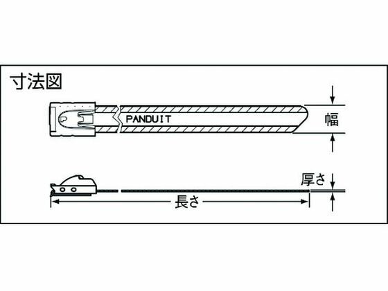 【お取り寄せ】パンドウイット/MSナイロン11コーティングステンレススチールバンド 16.1×780