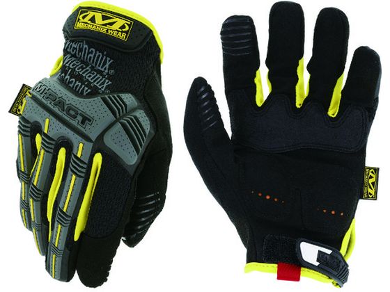 【お取り寄せ】MECHANIX M-Pact ブラック/イエロー S MPT-01-008 防振手袋