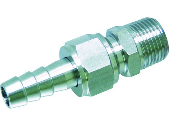 【レビュー投稿で100円OFFクーポン】【お取り寄せ】ASOH SUS ホースジョイント PT3／8×Φ10.5 HS-7310 継手 アダプター 配管材