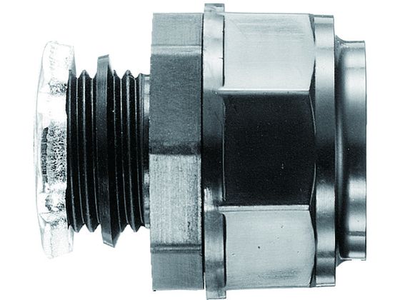 【ブラックフライデー限定★27日9:59迄店内ポイント2倍】【お取り寄せ】SANKEI ケイフレックス用 コネクタ ノックアウト接続用 樹脂性/黒色品 管用平行...