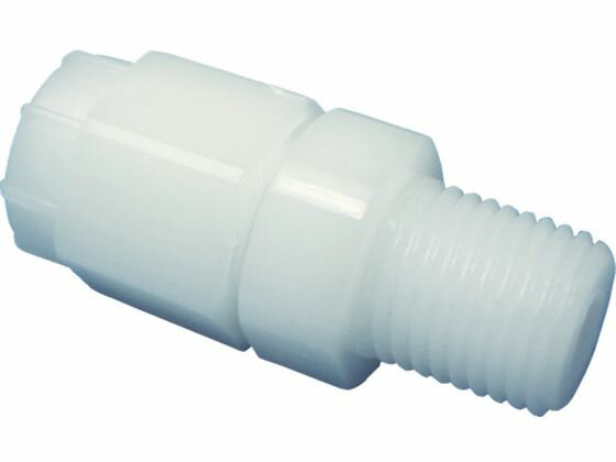 【レビュー投稿で100円OFFクーポン】【お取り寄せ】アラム FUコネクターハーフストレート ポリプロピレン(白)(1766-05) FHS0608R14PP 継手 アダプター 配管材