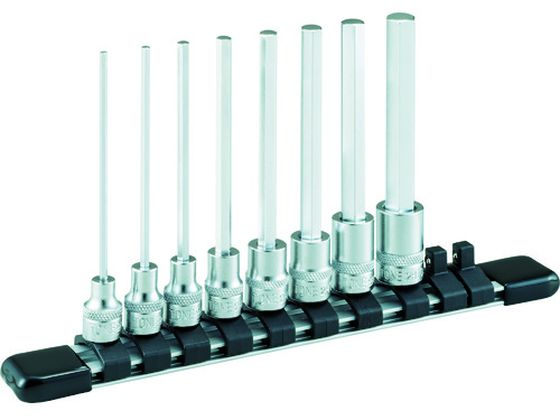 樂天商城 - 【レビュー投稿で100円OFFクーポン】【お取り寄せ】TONE ロングヘキサゴンソケットセット(ホルダー付) 8pcs HH208L ソケット ソケットレンチ 作業用品 工具