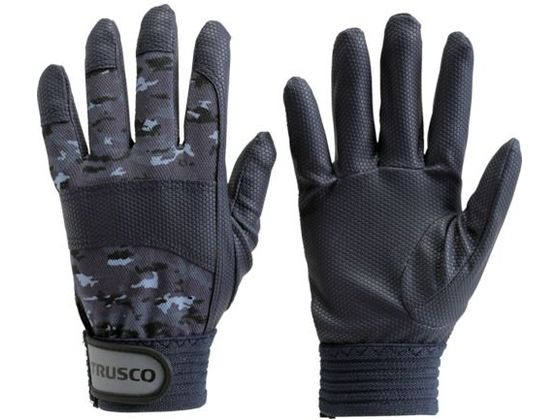 【レビュー投稿で100円OFFクーポン】【お取り寄せ】TRUSCO PU迷彩手袋 ブルー M TPU-CMB-M ポリウレタ..