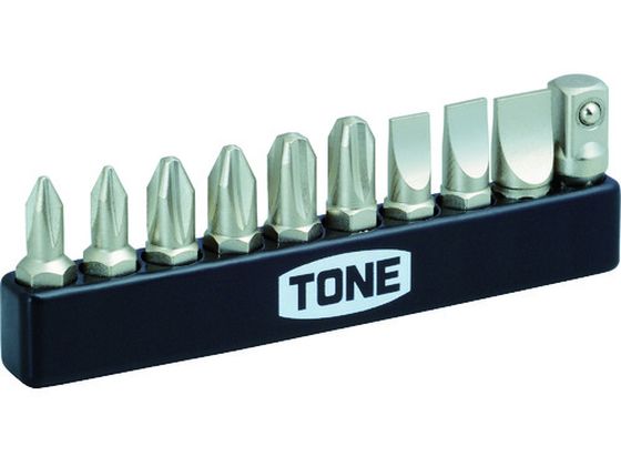【マラソン限定★ポイント2倍】【お取り寄せ】TONE ドライバー&アダプタービットセット BTPM10S ドライバー ビット 作業工具 作業用品 工具(4.0)