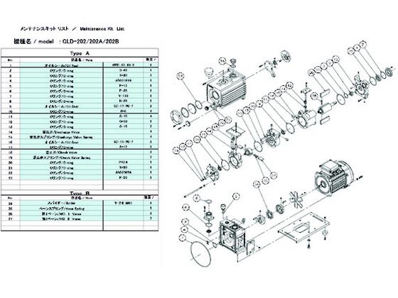 【お取り寄せ】ULVAC GLD-202用メンテナンスキットA GLD-202 MAINTENANCEKIT AULVAC GLD-202用メンテナンスキットA GLD-202 MAINTENANCEKIT A 真空ポンプ商品 吸気管 排気管 加圧 減圧装置類 実験室 研究用