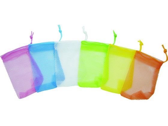 【レビュー投稿で100円OFFクーポン】【お取り寄せ】sanwa 石鹸ネット ひもタイプ 6色アソー ...