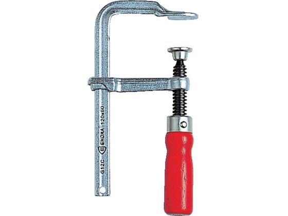 【お取り寄せ】TRUSCO エホマクランプ 木ハンドル 最大口開120mm×深さ60mm G-12C クランプ 作業工具 バイス ハンドプレス 作業用品 工具