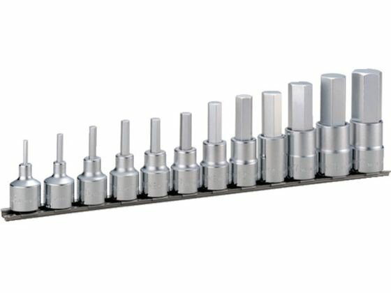 【レビュー投稿で100円OFFクーポン】【お取り寄せ】TONE ヘキサゴンソケットセット(ホルダー付) 12pcs HH412 ソケット ソケットレンチ 作業用品 工具