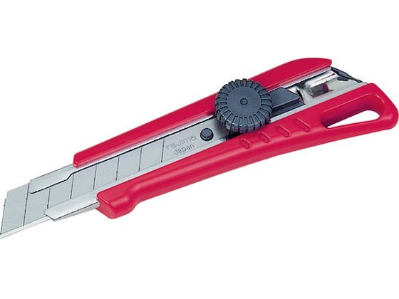 【商品説明】●強力ネジ式ロックです。●ボディ内に2枚の替刃を内蔵できます。●頑丈な0．8mm厚ブレードホルダーを採用しました。●刃が滑り出ないピッチ送り方式を採用しました。【仕様】●型番：LC521RBL●全長（mm）：150●適合替刃：CBL−SG10・CBL−SG50・CBL−SK10・CBL−SK50・CB−50D●刃厚（mm）：0．5●刃長（mm）：100●ロック方式：ネジ●刃厚：0．5mm●本体：ABS樹脂●ホルダー部：ステンレス●刃：炭素工具鋼（SK120）●刃物ですので取り扱いにご注意下さい。●使用後の折れ刃は、適切な処理をして下さい。【備考】※メーカーの都合により、パッケージ・仕様等は予告なく変更になる場合がございます。【検索用キーワード】タジマ内蔵ネジプロ赤　タジマナイゾウネジプロアカ　タジマカッター・鋸　LC521RBL　手作業工具　ハサミカッター鋸　カッターナイフ　4975364021779　8134388　タジマ　内蔵ネジプロ（赤）　LC521RBL　RPUP_02　R8234Z厚物切断用カッター