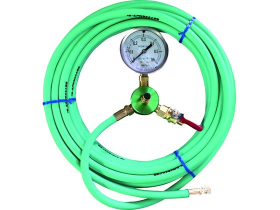 【マラソン限定★ポイント2倍】【お取り寄せ】カンツール 管内止水用品 エアホース10m 圧力計付 HT-10-T..