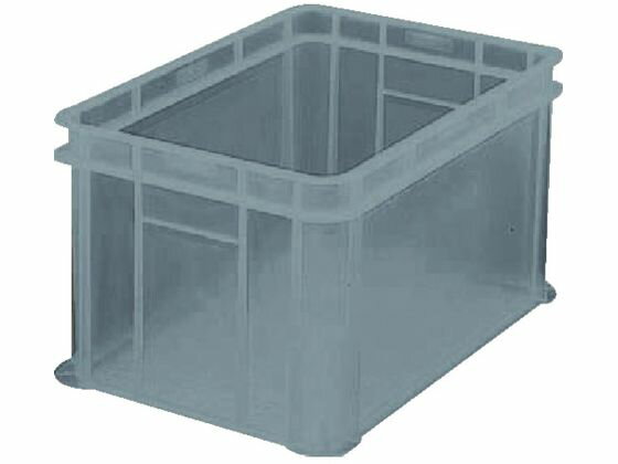 【スーパーSALE限定★10％以上OFF＆2,000円クーポン】送料無料【お取り寄せ】TRUSCO S型透明コンテナ 54L 透明ブラック S-54BK ボックスコンテナ 保管 作業