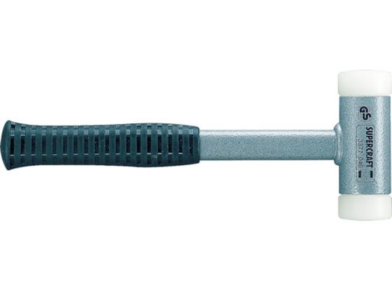 【ブラックフライデー限定★27日9:59迄店内ポイント2倍】【お取り寄せ】HALDER スーパークラフトハンマー スティール製ハンドル付ナイロン白 頭径6 33...