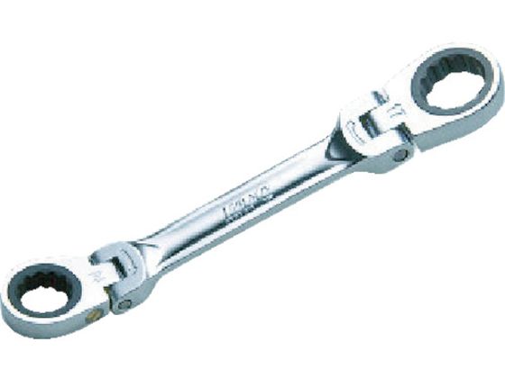 【レビュー投稿で100円OFFクーポン】【お取り寄せ】KTC ショートラチェットめがねレンチ(両頭首振りタイプ) 12×14mm MR1S-1214F めがねレンチ レンチ スパナ プーラー 作業用品 工具