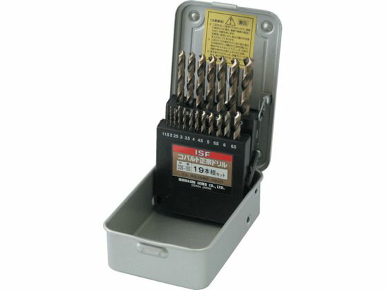 乐天商城 - 【レビュー投稿で100円OFFクーポン】【お取り寄せ】ISF コバルト正宗ドリル 19本組セット COD-19S 穴あけ工具 ドリル 切削工具 作業用品 工具