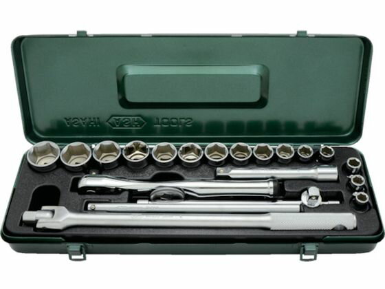 【レビュー投稿で100円OFFクーポン】【お取り寄せ】ASH レボウェイブ6角ソケットレンチセット12.7□×21PCS VJS4251 ソケット ソケットレンチ 作業用品 工具