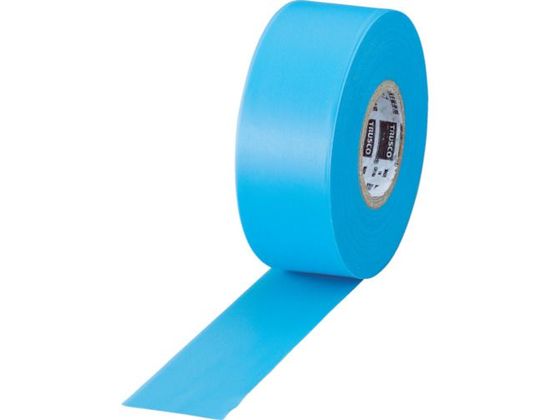 【レビュー投稿で100円OFFクーポン】【お取り寄せ】TRUSCO 目印テープ 30mm×50m ブルー TMT-30B ライン..