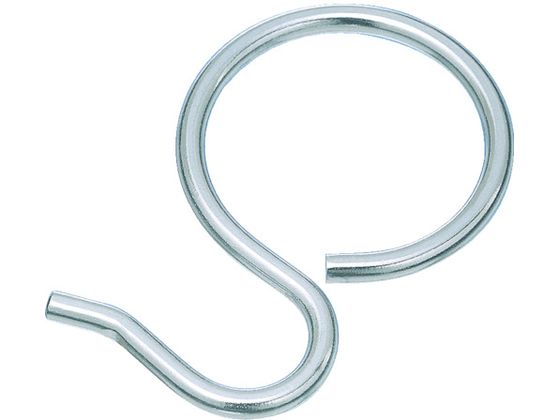 【お取り寄せ】水本 ステンレス パイプSカン 全長65mm B-1013 Sカン S字フック ネット用フック ピン フック 掲示物留め 吊下げ POP 掲示