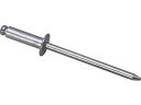 【レビュー投稿で100円OFFクーポン】【お取り寄せ】エビ ブラインドリベット(アルミ/アルミ製) 4-5(1000本入) 箱入 NA45 ボルト ねじ 釘 素材 作業用品 工具