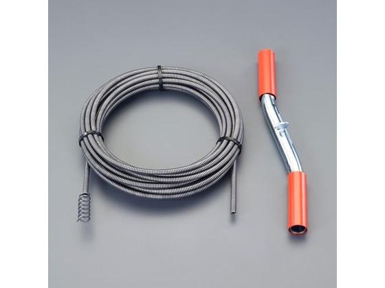 【レビュー投稿で100円OFFクーポン】【お取り寄せ】エスコ ドレンクリーナー 手動式 6.0mm×7.6m EA340GB-52 ドレンクリーナー 点検ミラー 水道 空調配管用工具 作業用品 工具