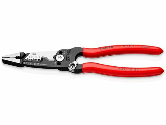 【レビュー投稿で100円OFFクーポン】【お取り寄せ】エスコ 電工プライヤー AWG仕様 バネ付 200mm EA537PE-26 プライヤー ペンチ ニッパ ...