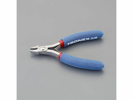 【レビュー投稿で100円OFFクーポン】【お取り寄せ】エスコ 精密プライヤー ESD 平 バネ付 116mm EA537T-41 プライヤー ペンチ ニッパ 作業用品 工具