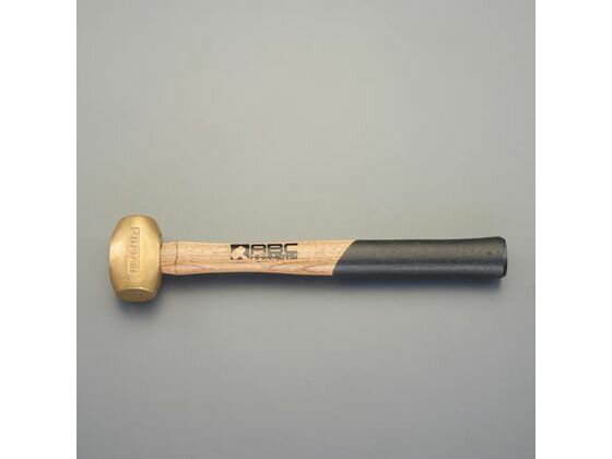 【ブラックフライデー限定★27日9:59迄店内ポイント2倍】【お取り寄せ】エスコ 真鍮ハンマー 木柄 1.35kg 43mm EA575EL-13 ハンマー ポ...