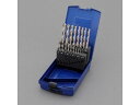 【お取り寄せ】エスコ ストレートドリル HSS 1.0-10.0mm 19本 EA824F-119 電気ドリル 電動工具 油圧工具 作業用品 工具