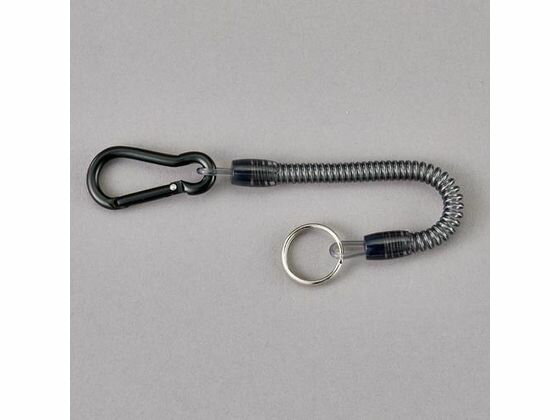 【マラソン限定★2,000円クーポン＆12日9:59迄ポイント2倍】 【お取り寄せ】エスコ カールコード (カラビナ付) 100-600mm EA916ZL-191 カギ 備品 防災