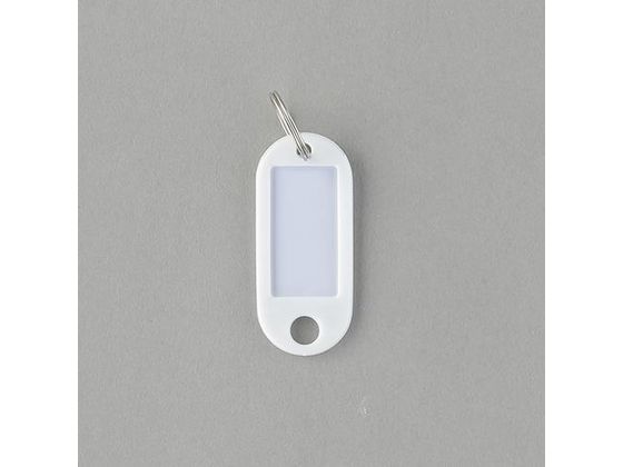 【ポイント2倍★22日20:00〜27日9:59迄】 エスコ ネームタグ 22×52mm 白 5個 EA956VL-212 名札キーホルダー キーホルダー キーボックス 名札