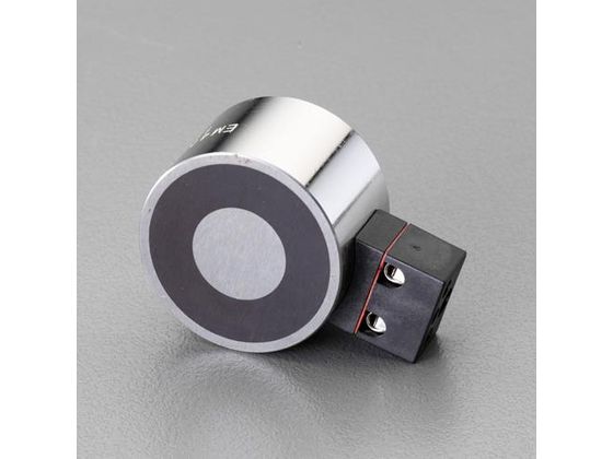 【お取り寄せ】エスコ 電磁マグネットホルダー DC12V φ40mm 550N EA984CM-33 ねじ付マグネット マグネット 掲示物留…