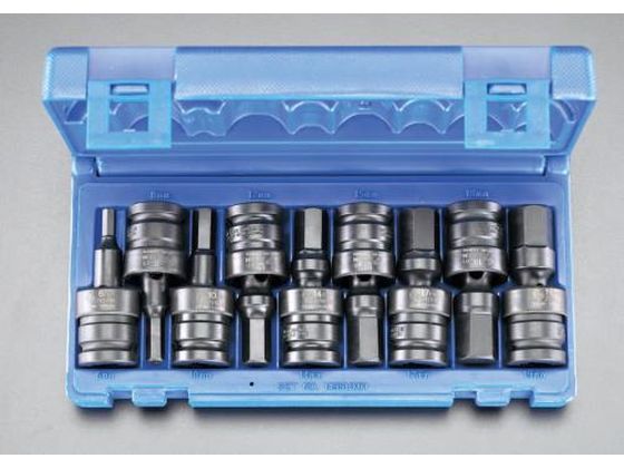 【レビュー投稿で100円OFFクーポン】【お取り寄せ】エスコ ユニバーサル INHEX ソケット 6-19mm 9個組 EA164DV-23 ソケット ソケットレンチ 作業用品 工具