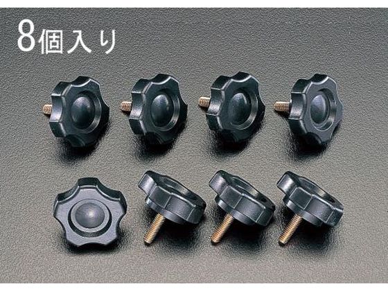 【レビュー投稿で100円OFFクーポン】【お取り寄せ】エスコ 菊形ノブボルト 8個 M6×30mm EA949GT-630 ボルト ねじ 釘 素材 作業用品 工具