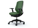 【スーパーDEAL ポイント10%バック】 【メーカー直送】オカムラ シルフィー 可動肘 ハイバック ダークグリーン C685XR FMR5【代引不可】 肘付き...