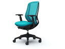 【スーパーDEAL ポイント10%バック】 【メーカー直送】オカムラ シルフィー 可動肘 ハイバック ブルーグリーン C685XR FMR6【代引不可】 肘付き...