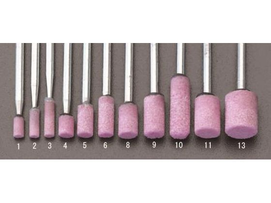 乐天商城 - 【レビュー投稿で100円OFFクーポン】【お取り寄せ】エスコ 軸付砥石 赤 2本 8×13mm 3mm軸 EA819HS-11 軸付砥石 研削研磨用品 作業用品 工具