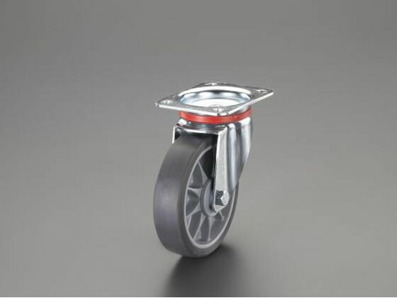 【レビュー投稿で100円OFFクーポン】【お取り寄せ】エスコ キャスター 自在金具 ホイールカバー付 160mm EA986PD-160 台車 カートラック キャスター タイヤ 作業