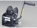 【お取り寄せ】エスコ ハンドウィンチ 自動ブレーキ付 545kg EA989SC-3 その1