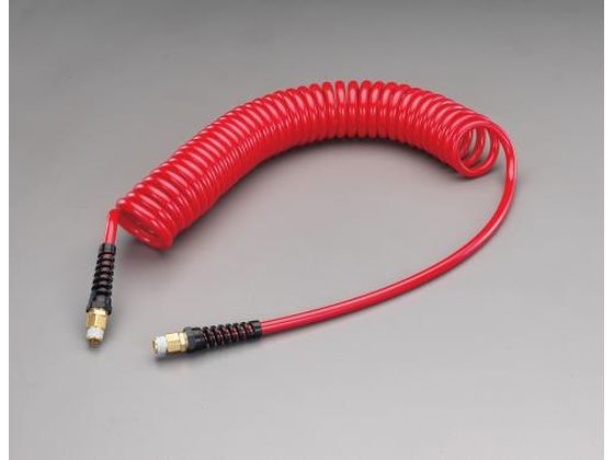 【楽天スーパーSALE限定★ポイント2倍＆2,000円クーポン】送料無料 【お取り寄せ】エスコ ウレタンエアーホース スイベル雄ねじ付 6.5／10mm×6m エアチューブ ホース 流体継手 チューブ 生産加工用品 作業用品 工具